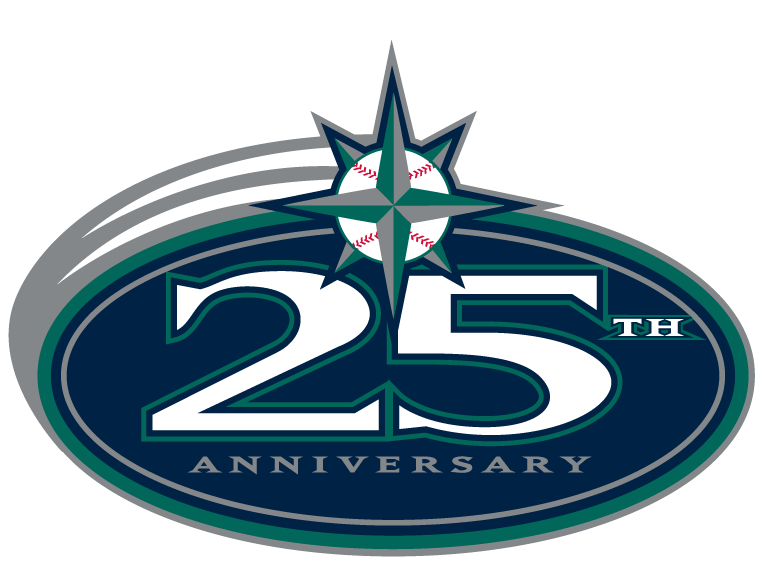 Seattle Mariners 2002 Anniversary Logo fabric transfer version 2